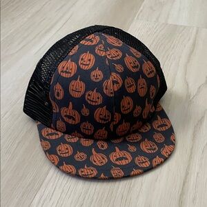 Kids Pumpkin Pattern Cap